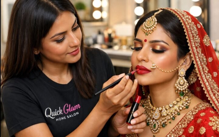bridal makeup at home